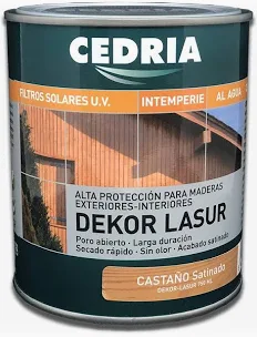 Cedria Dekor Lasur Satinado Castaño 750 ml